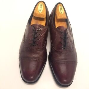 Florsheim Mans Size 10.5D Oxford Derby Cordovan Leather Cap Toe Comfort